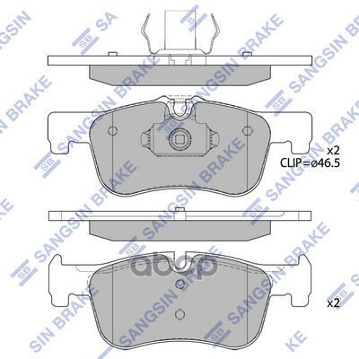 Колодки передние SANGSIN BRAKE SP4043